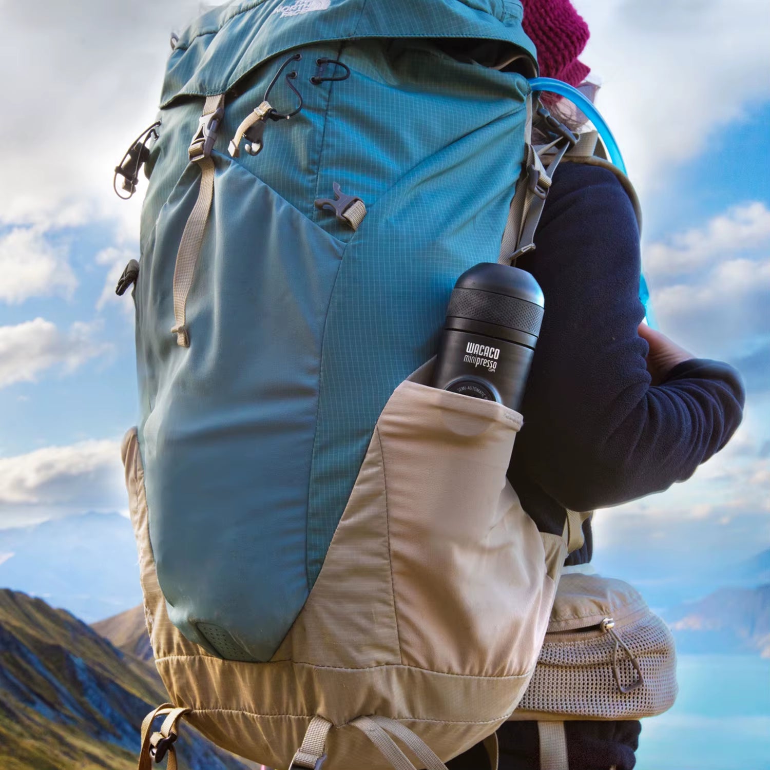 Minipresso GR, Portable Espresso Coffee Machine, Compatible Ground Coffee, Small/Mini Travel Coffee Maker.