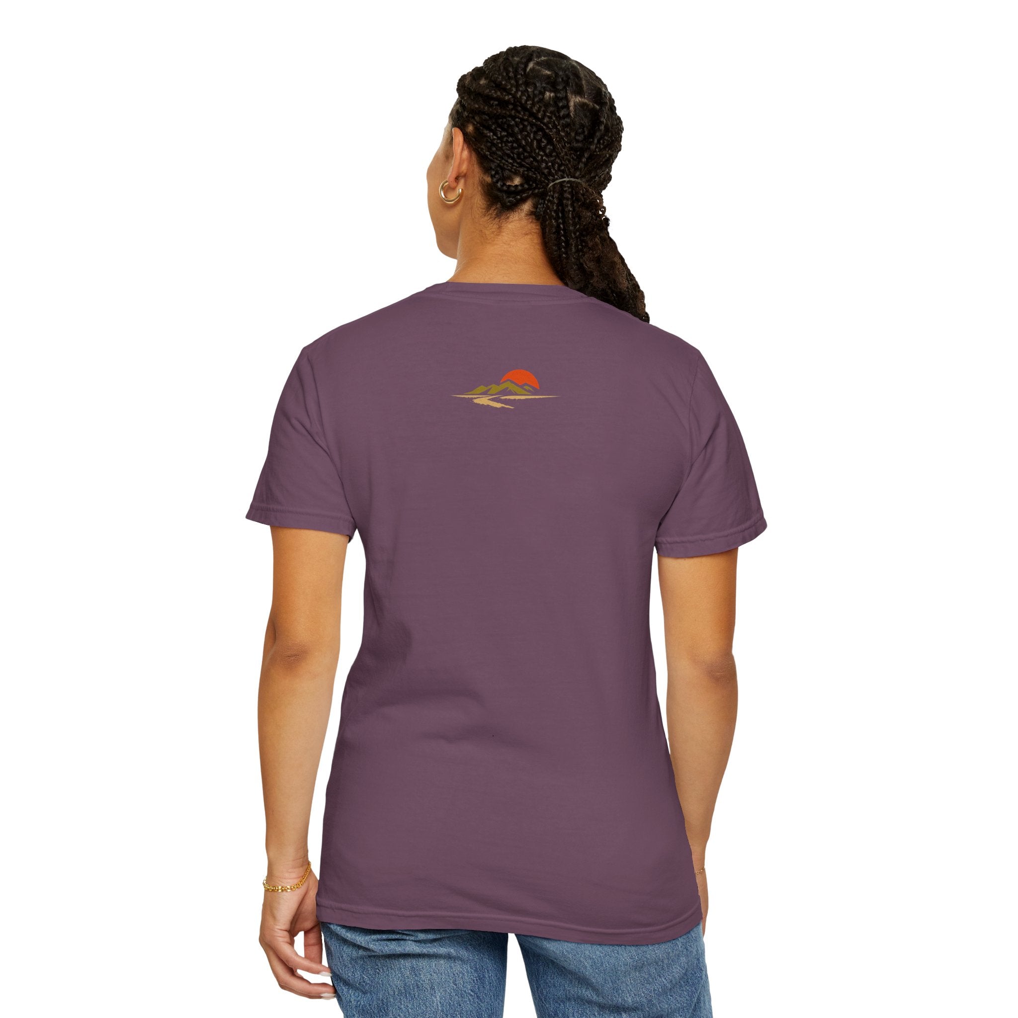 Dustline Cycling T-Shirt — Mountain Ride Graphic Tee ("Respect the ride. Trust the gear.")