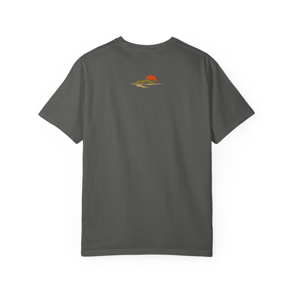 Dustline Cycling T-Shirt — Mountain Ride Graphic Tee ("Respect the ride. Trust the gear.")