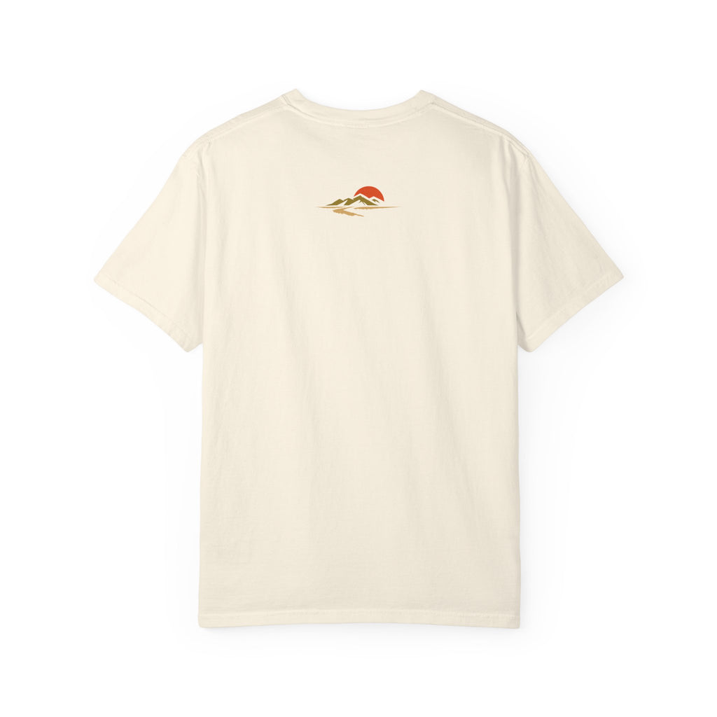 Dustline Cycling T-Shirt — Mountain Ride Graphic Tee ("Respect the ride. Trust the gear.")