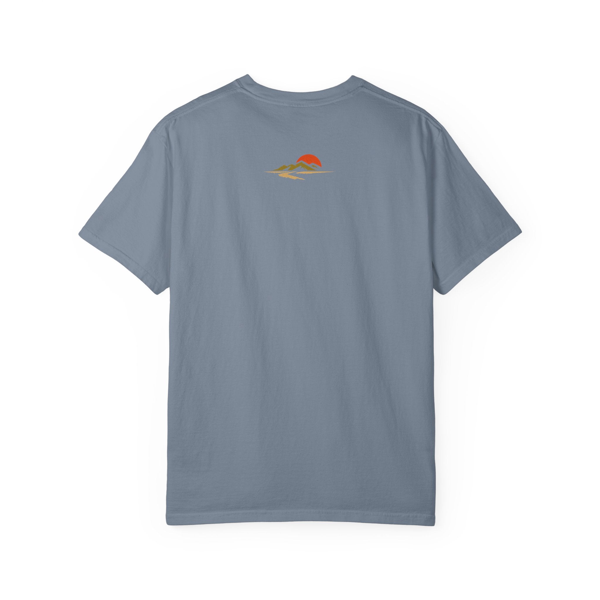 Dustline Cycling T-Shirt — Mountain Ride Graphic Tee ("Respect the ride. Trust the gear.")