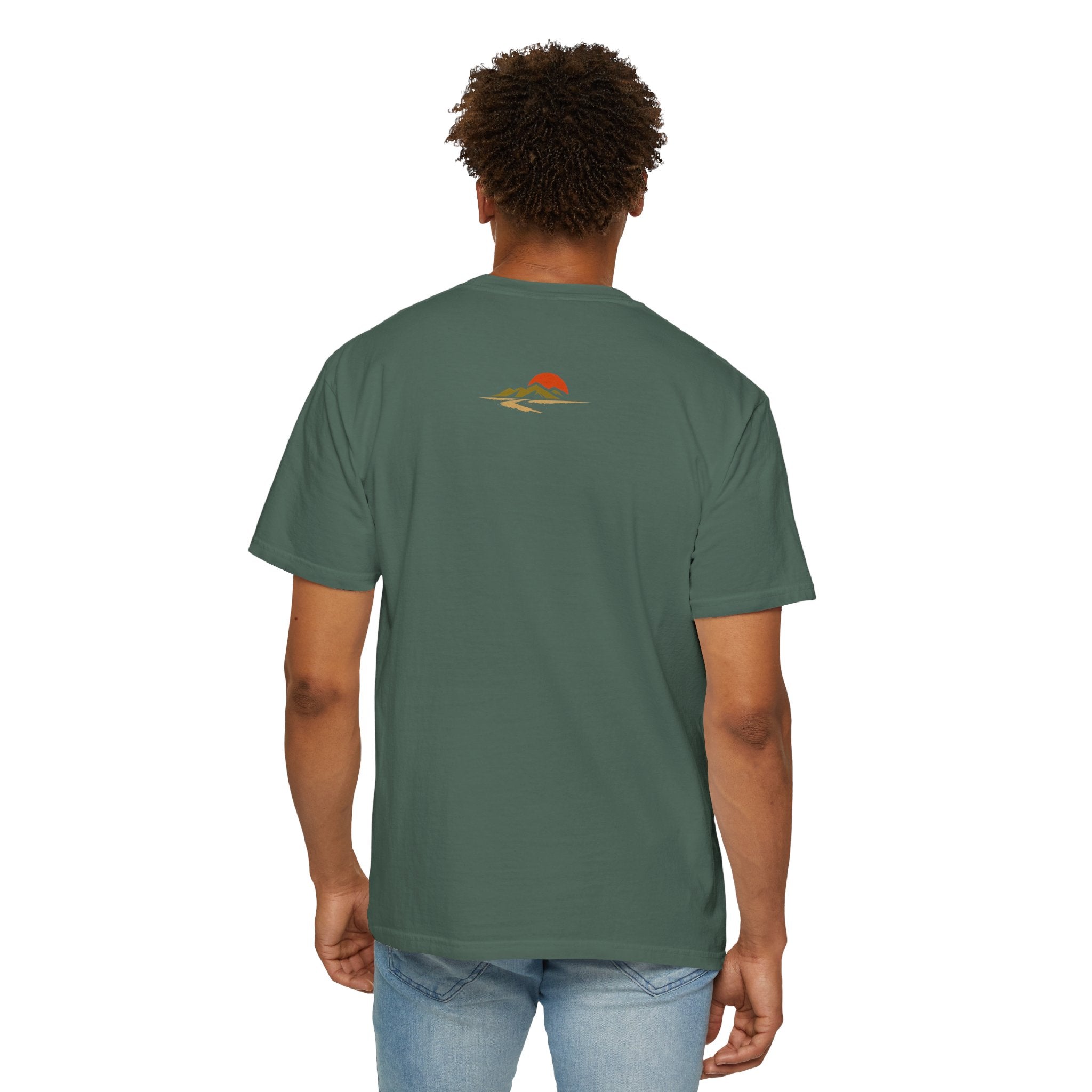 Dustline Cycling T-Shirt — Mountain Ride Graphic Tee ("Respect the ride. Trust the gear.")