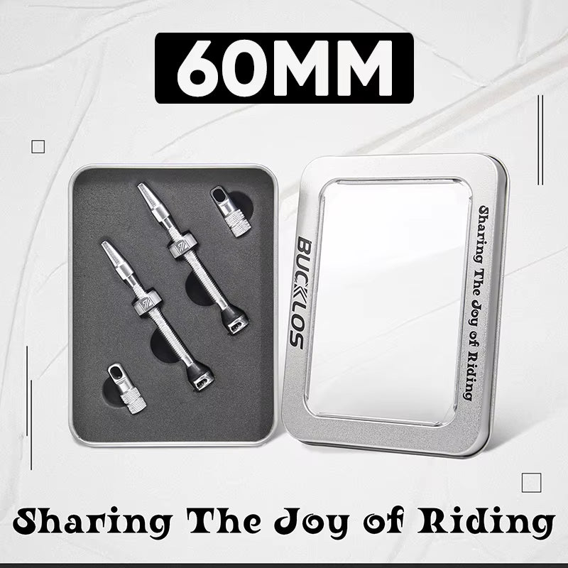 40/44/55/60/65/80/100Mm Tubeless Valves Bike Aluminum Alloy Presta Nipples Removable Core Air Valve for Road MTB Bicycle