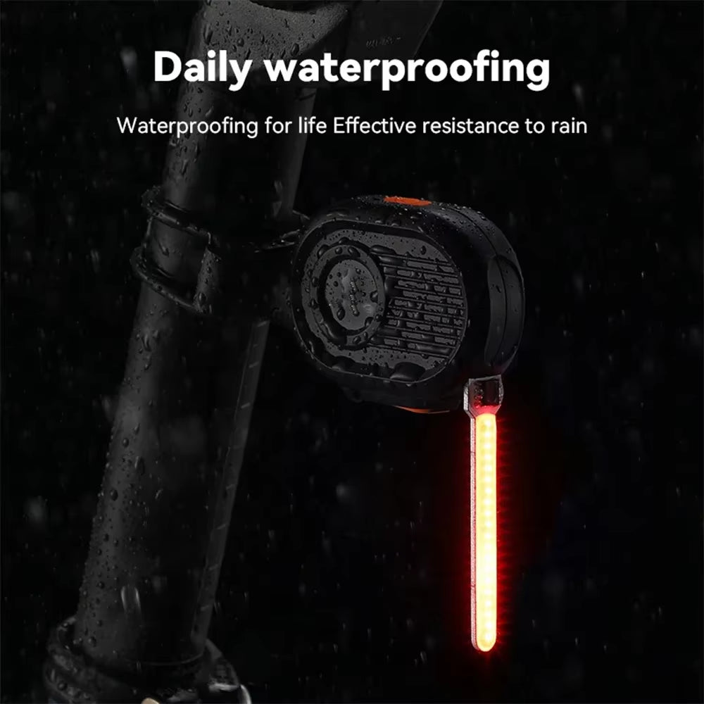 Bicycle Tail Light,Mountain Road Rear Bike Light,Bike Running Water Light,Usb Charging LED Light for Bike,Riding Equipment
