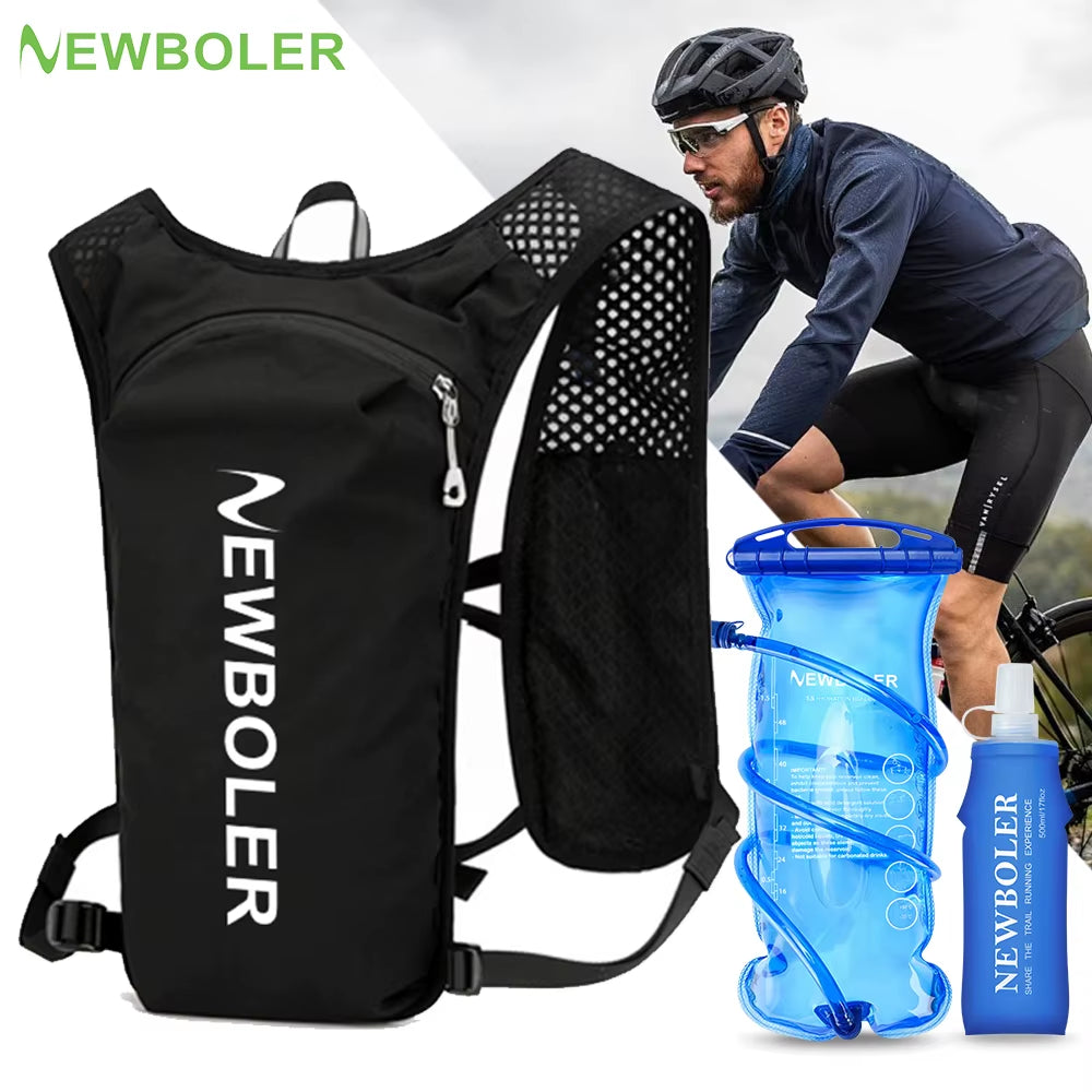 Trail Running Backpack 5L Ultra Lightweight Hydration Vest Breathable Functional Pack for Marathon Cycling Hiking