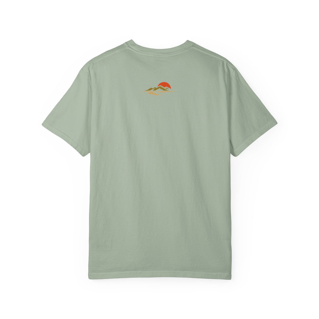 Dustline Cycling T-Shirt — Mountain Ride Graphic Tee ("Respect the ride. Trust the gear.")