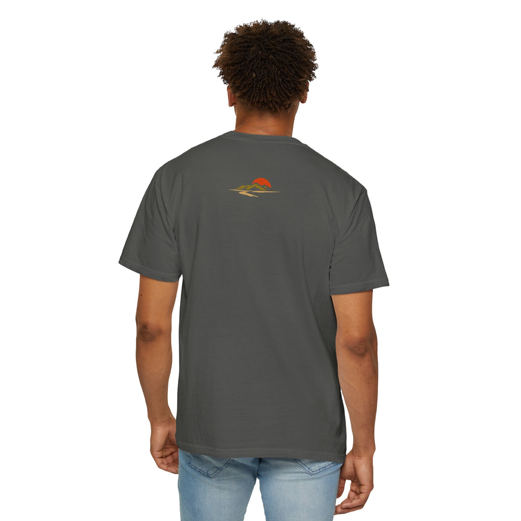 Dustline Cycling T-Shirt — Mountain Ride Graphic Tee ("Respect the ride. Trust the gear.")