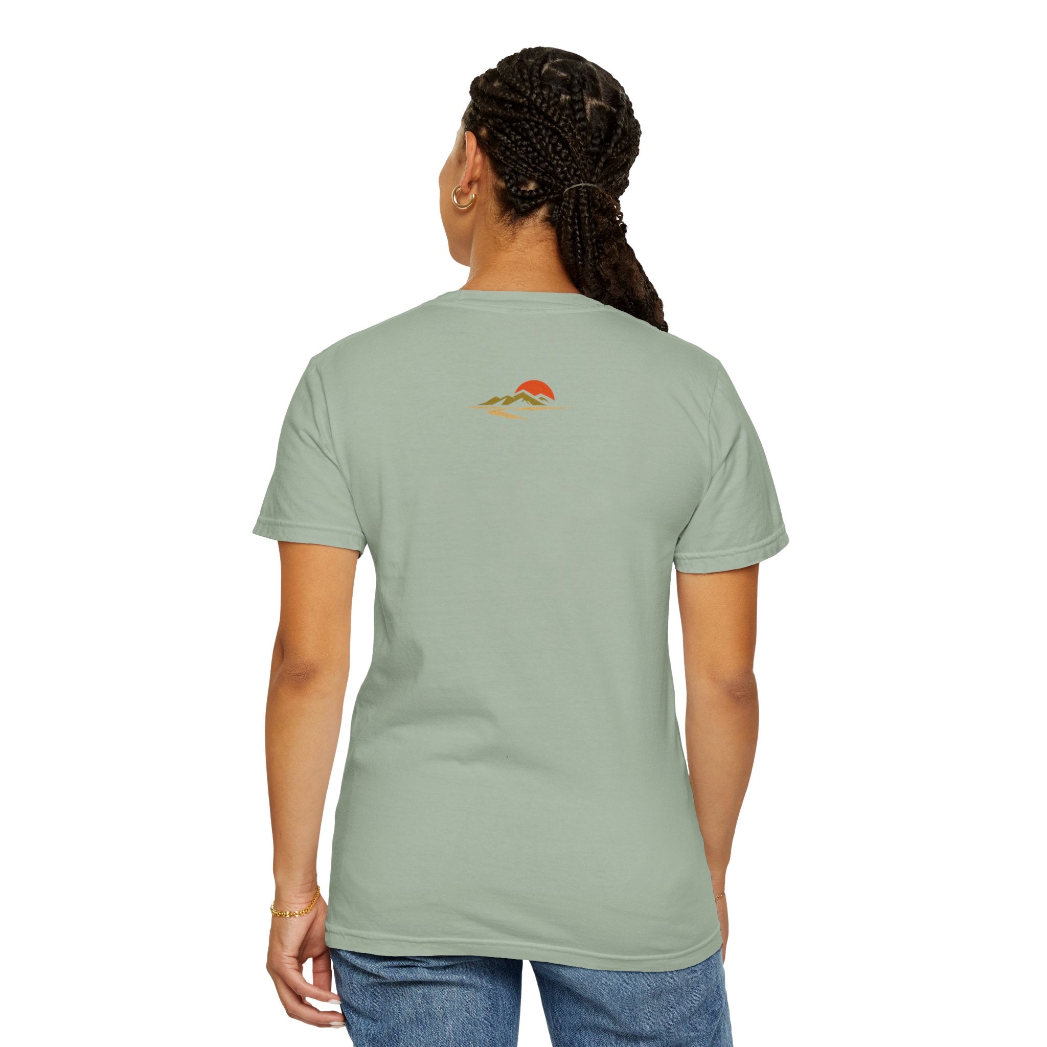 Dustline Cycling T-Shirt — Mountain Ride Graphic Tee ("Respect the ride. Trust the gear.")
