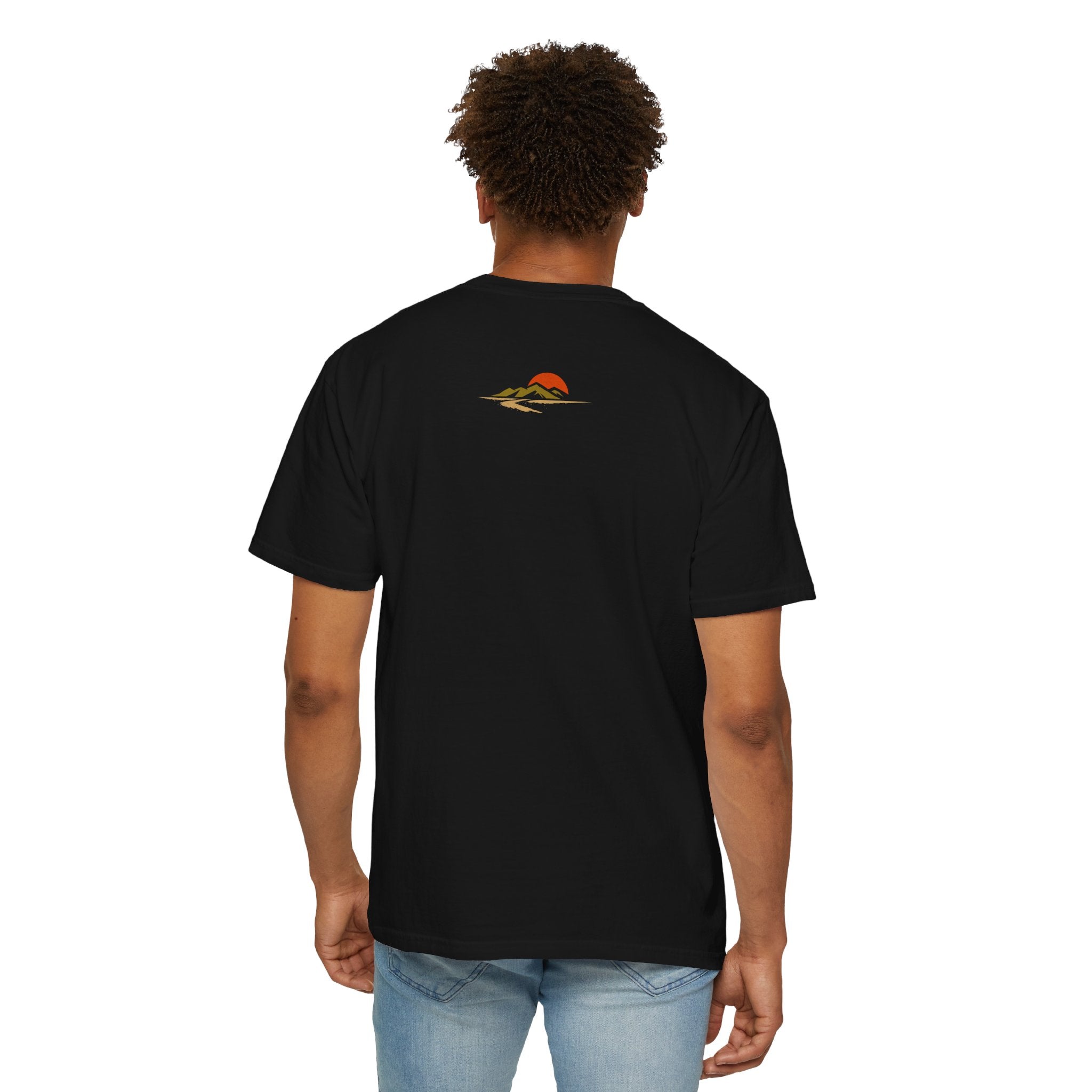 Dustline Cycling T-Shirt — Mountain Ride Graphic Tee ("Respect the ride. Trust the gear.")