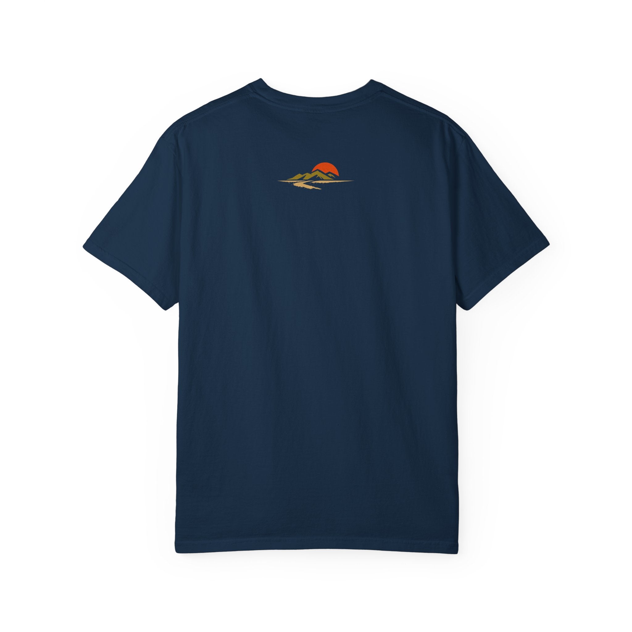Dustline Cycling T-Shirt — Mountain Ride Graphic Tee ("Respect the ride. Trust the gear.")