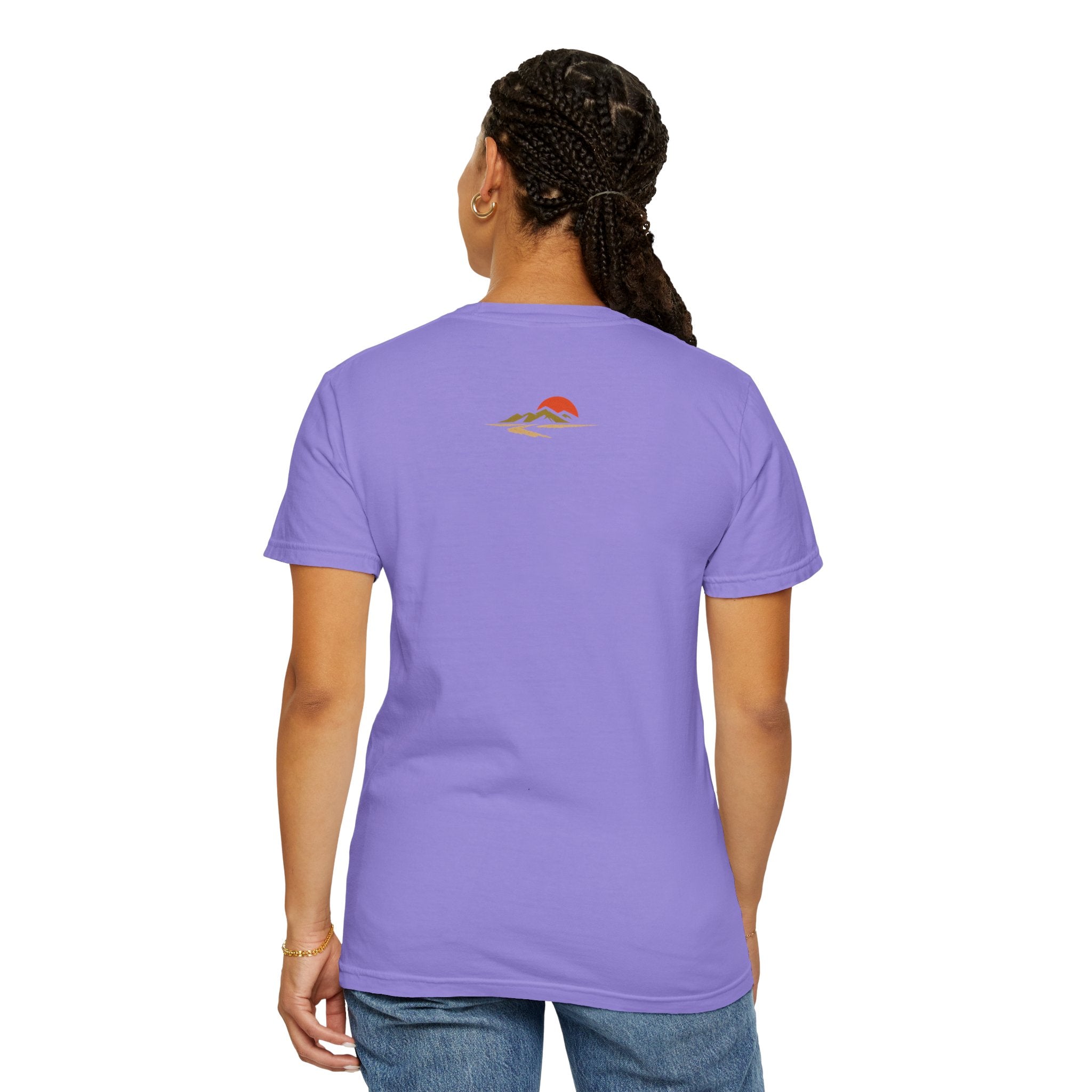 Dustline Cycling T-Shirt — Mountain Ride Graphic Tee ("Respect the ride. Trust the gear.")