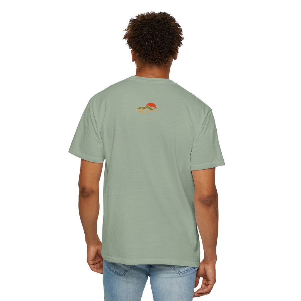 Dustline Cycling T-Shirt — Mountain Ride Graphic Tee ("Respect the ride. Trust the gear.")