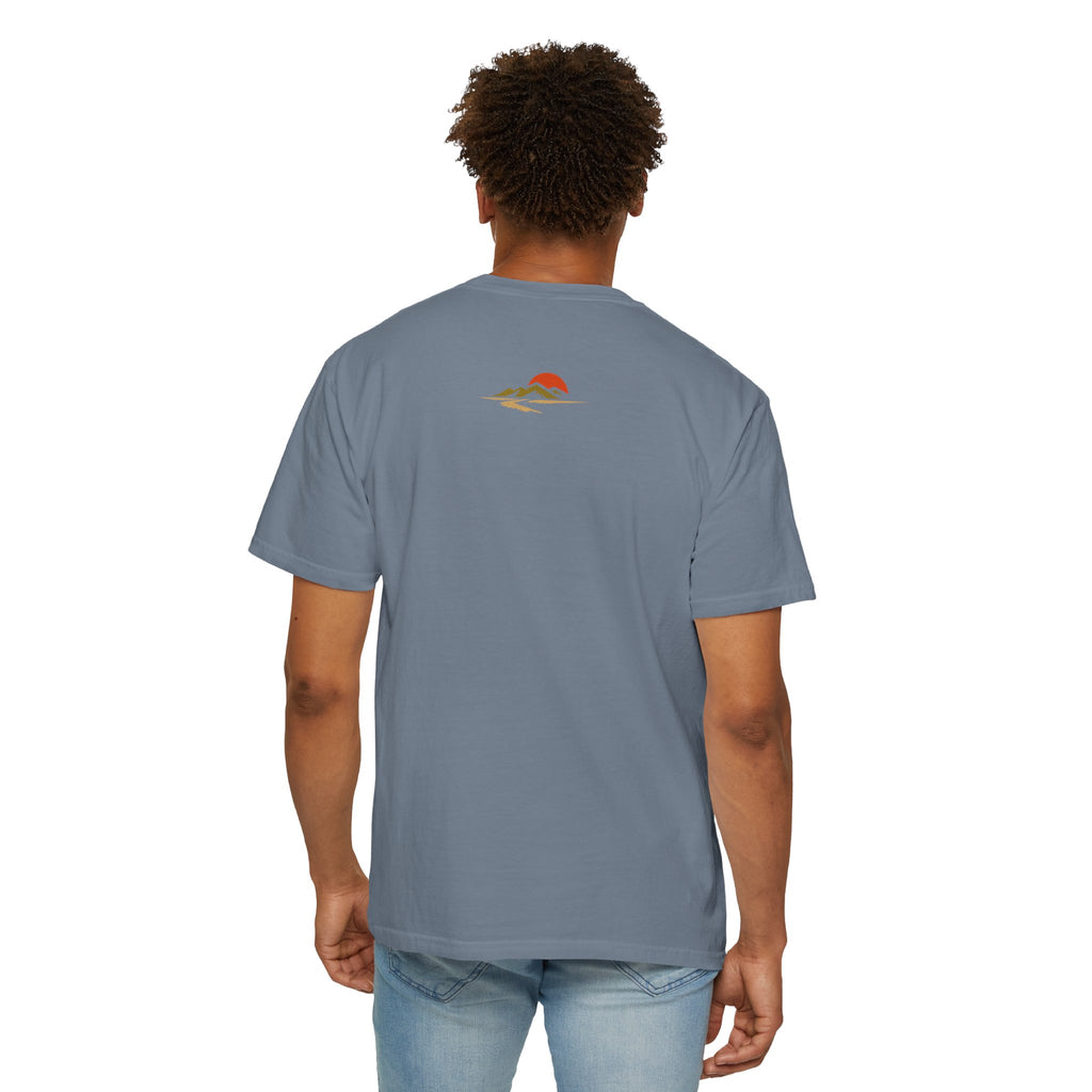 Dustline Cycling T-Shirt — Mountain Ride Graphic Tee ("Respect the ride. Trust the gear.")