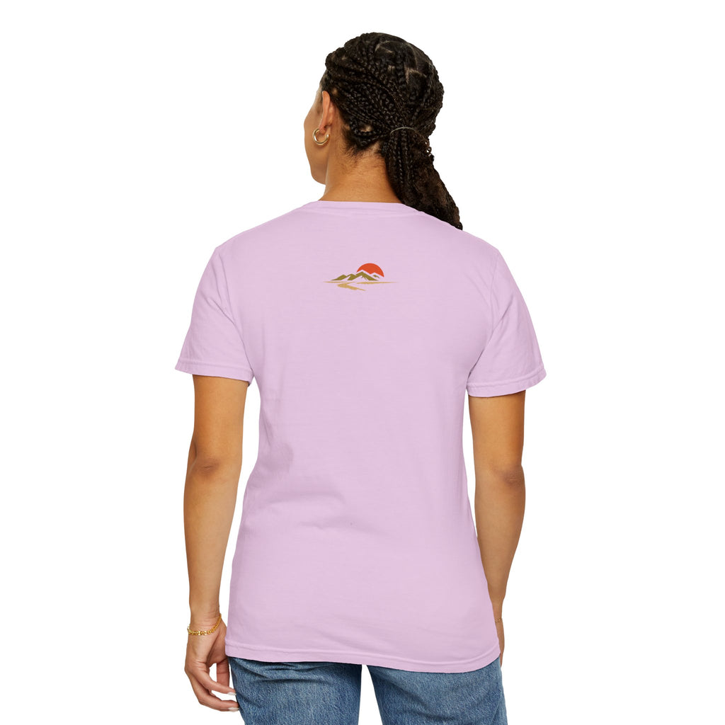 Dustline Cycling T-Shirt — Mountain Ride Graphic Tee ("Respect the ride. Trust the gear.")