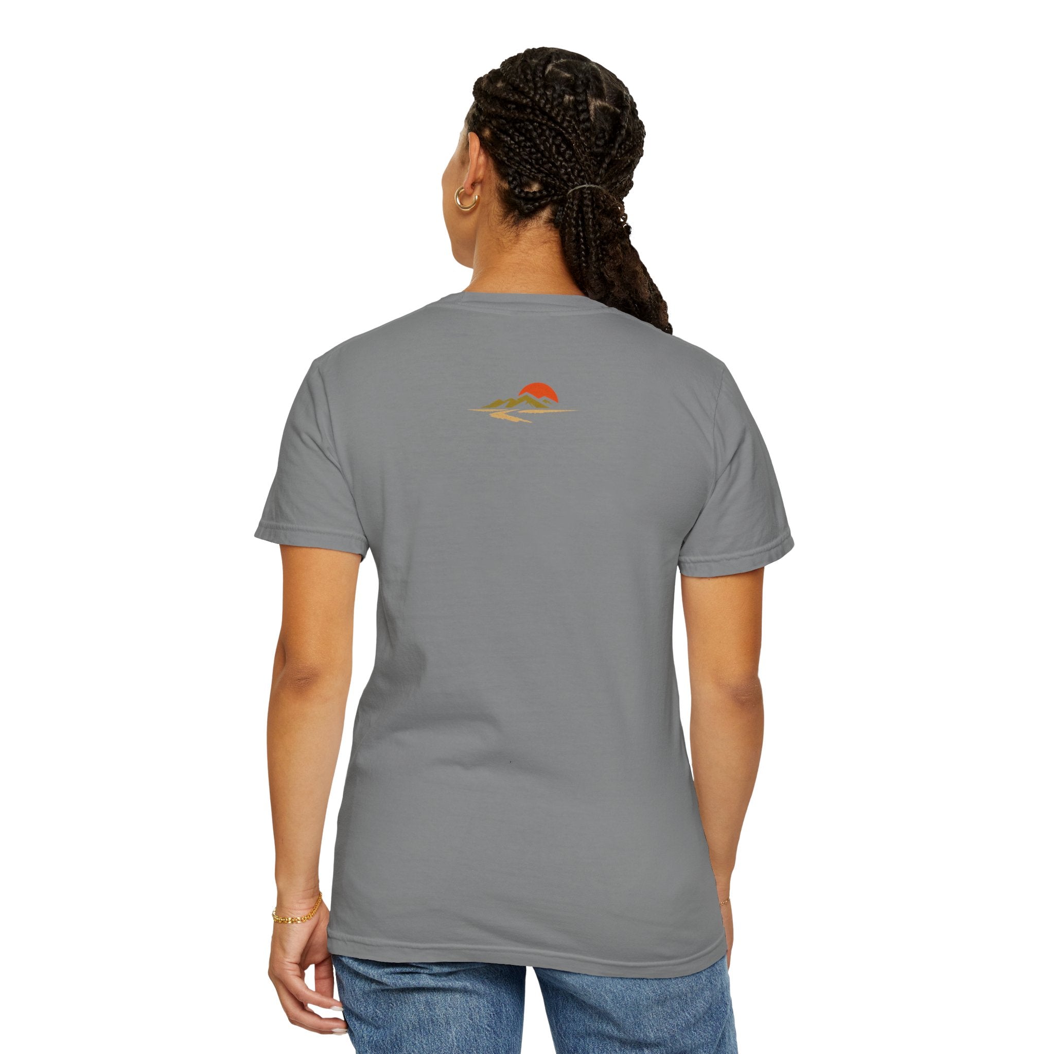 Dustline Cycling T-Shirt — Mountain Ride Graphic Tee ("Respect the ride. Trust the gear.")