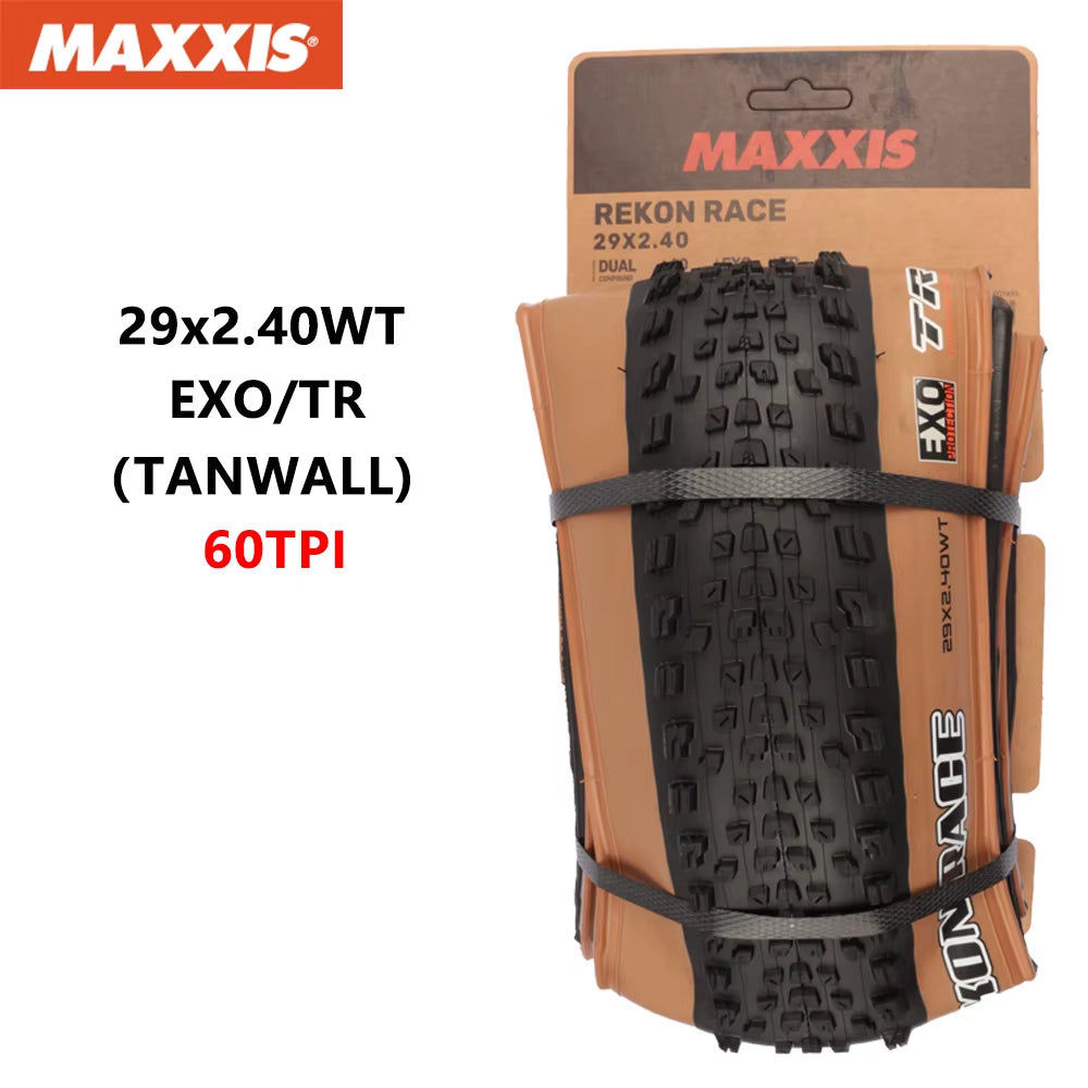 MAXXIS REKON RACE Original Mountain Bicycle Tyre 29X2.25 29X2.35 29X2.4 Foldable anti Puncture Tubeless XC Off-Road Bike Tires