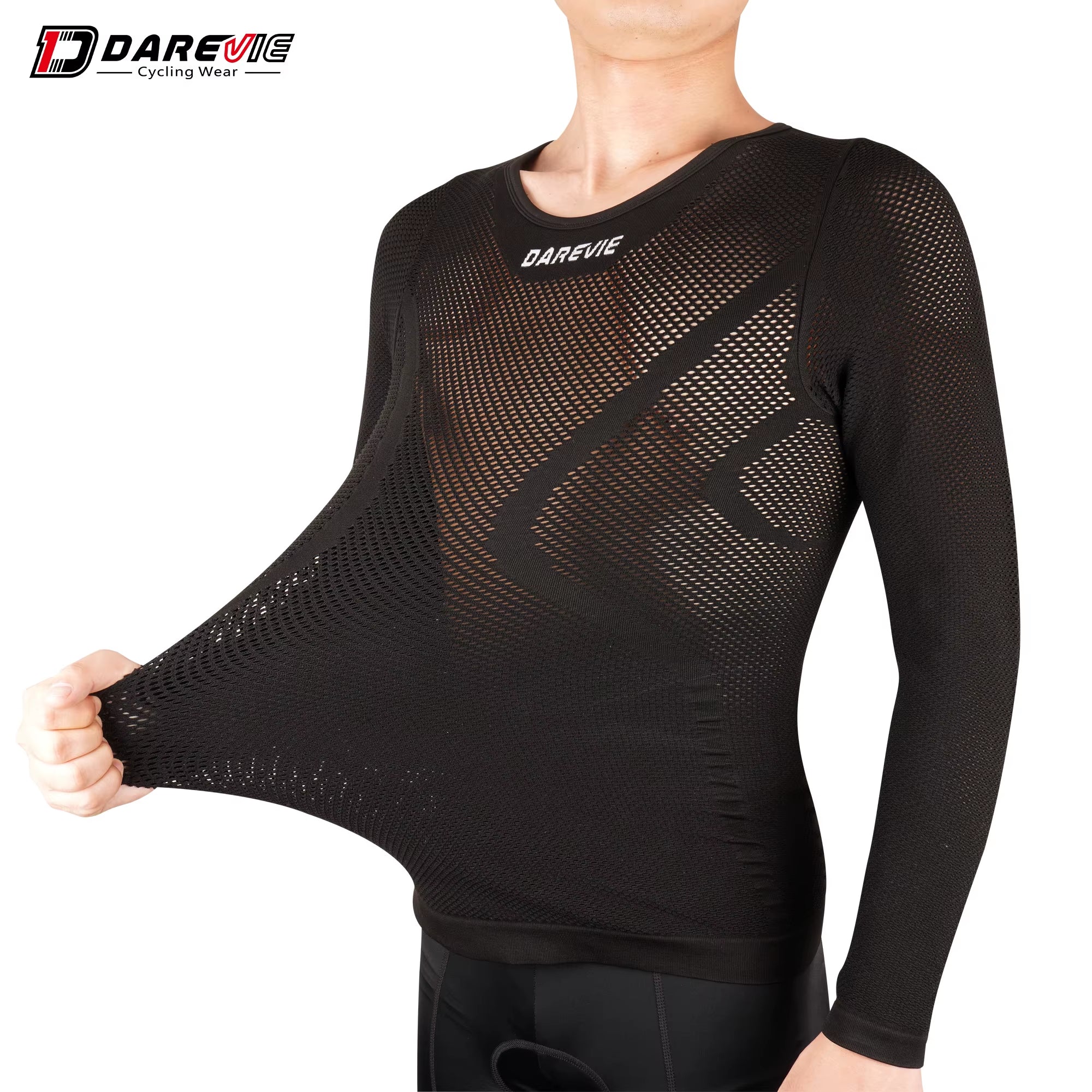 Cycling Jersey Seamless Compression Tight Men'S Cycling Jersey Breathable High Elastic Fishnet Shirt Cycling Clothing