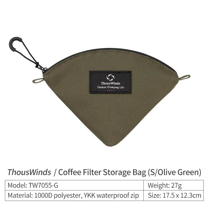 Camping Portable Coffee Paper Storage Bag Outdoor Kitchen Organizer Multifunctional Camping Supplies