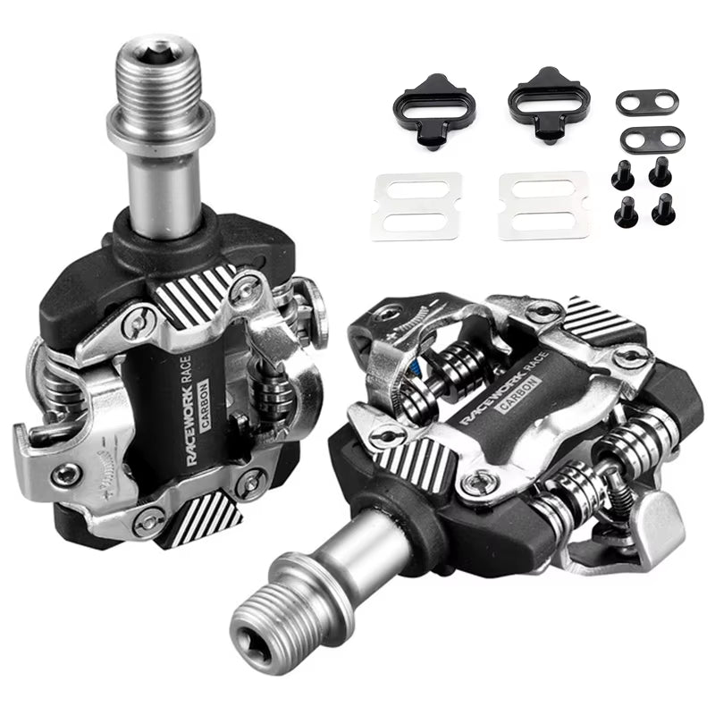 MTB Pedal Self-Locking SPD Pedals Mountain Bike Cleats Bearing Footrest Bicycele Parts