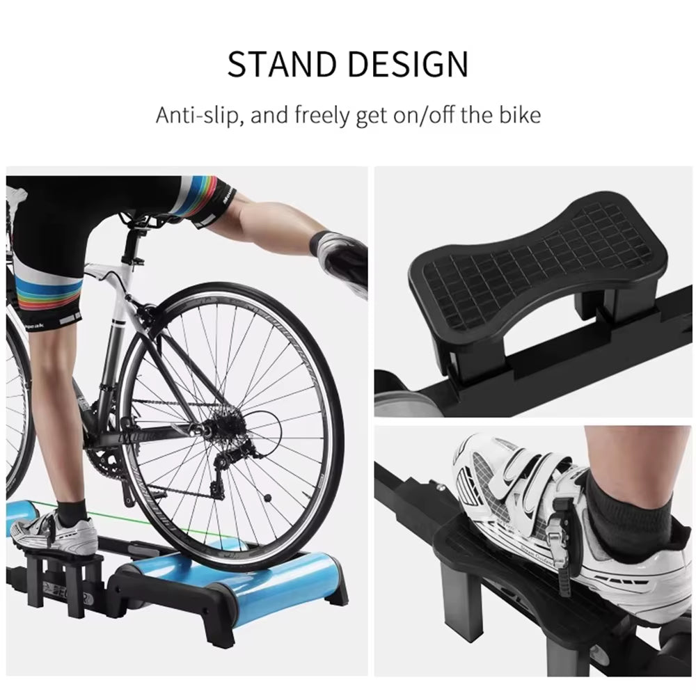 Bike Roller Trainer MTB Road Cycling Platform Trainer Adjustable Riding Platform Aluminium Alloy Mute Indoor Exercise Home Gym