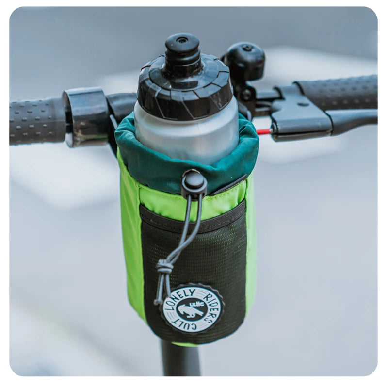 C-HOLD Bike Handlebar Stem Bag Water Bottle Bicycle Bag Snack Storage Bikepacking Touring Commuting Insulated Kettle Pouch