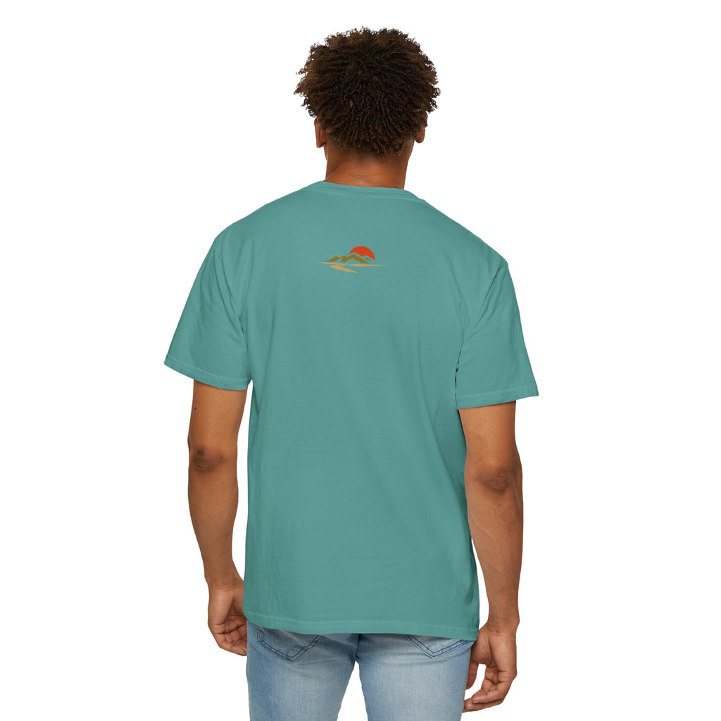 Dustline Cycling T-Shirt — Mountain Ride Graphic Tee ("Respect the ride. Trust the gear.")
