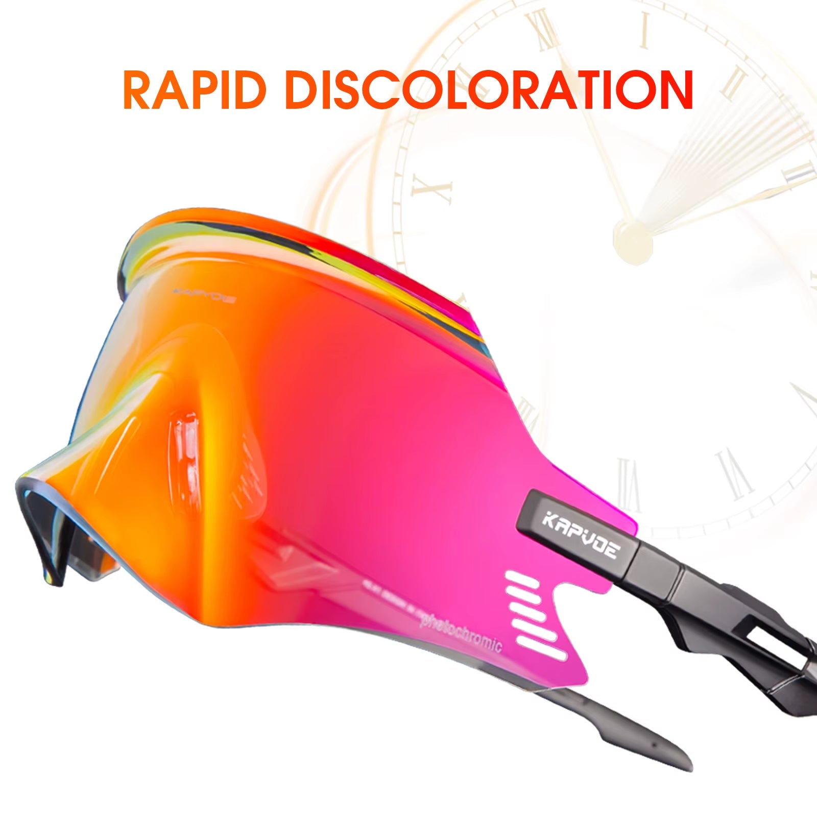 KAPOVE Photochromic Mountains Sports Road Cycling Sunglasses UV400 Cycling Eyewear Men Women Bicycle Riding Driving Glasses