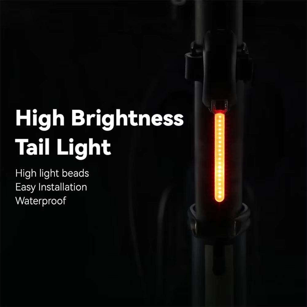 Bicycle Tail Light,Mountain Road Rear Bike Light,Bike Running Water Light,Usb Charging LED Light for Bike,Riding Equipment