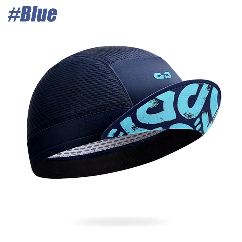 GOMOREON 1Pcs Funny Cycling Cap - Polyester Cycling Hat-Under Helmet - Cycling Helmet Liner Breathable&Sweat Uptake