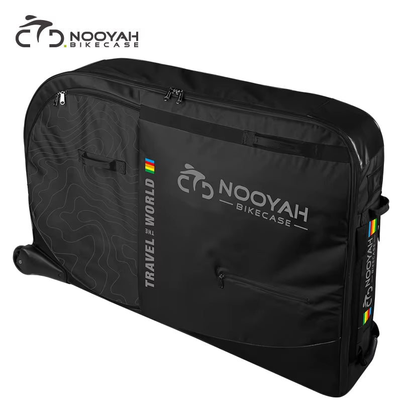 Bike Bag Bicycle Transport Bag MTB & Road Bike Travel Case Suitcase for Transporting Bicycle Accessories with Wheels Bags
