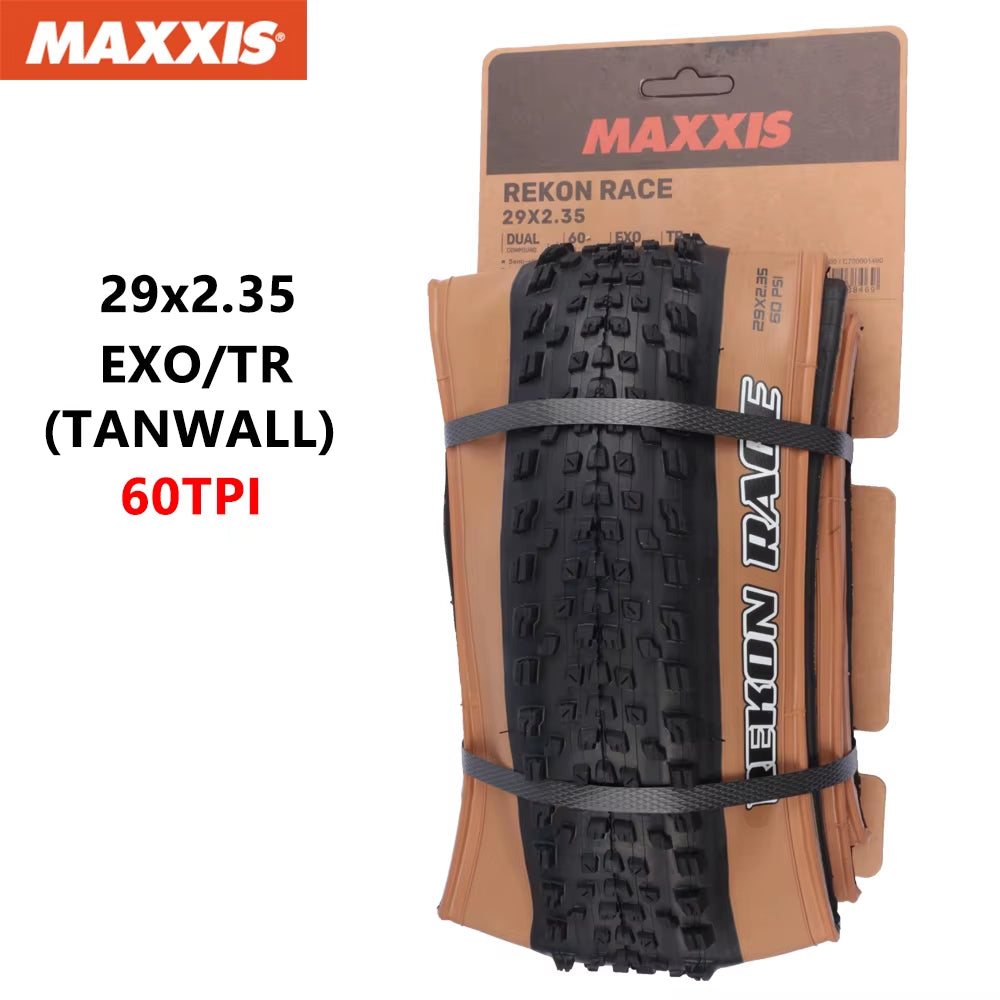 MAXXIS REKON RACE Original Mountain Bicycle Tyre 29X2.25 29X2.35 29X2.4 Foldable anti Puncture Tubeless XC Off-Road Bike Tires