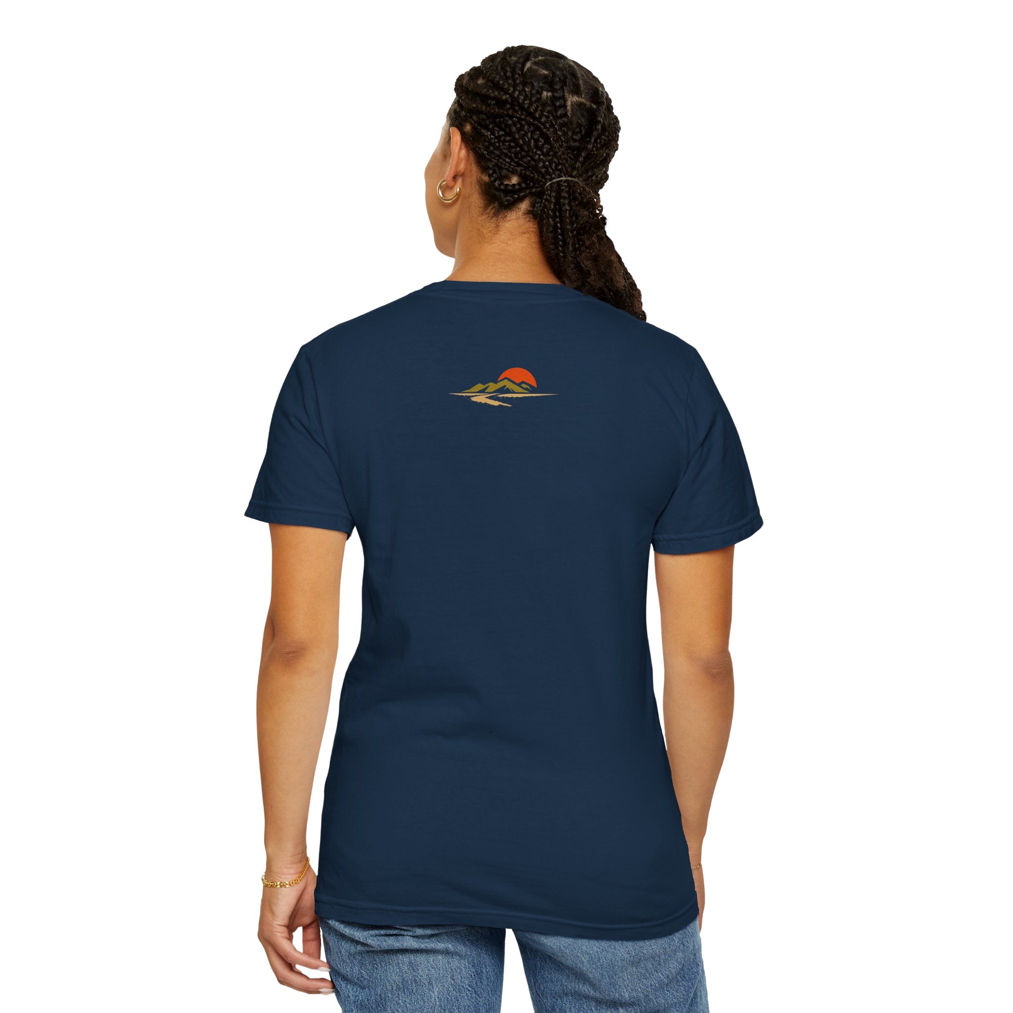 Dustline Cycling T-Shirt — Mountain Ride Graphic Tee ("Respect the ride. Trust the gear.")