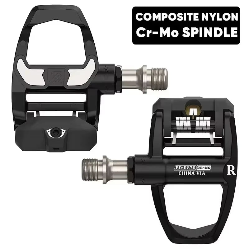 Bike Pedals Road Bicycle Clipless Pedals Carbon Nylon Ultralight Self-Locking Platform Pedals for Gravel Cycling Parts