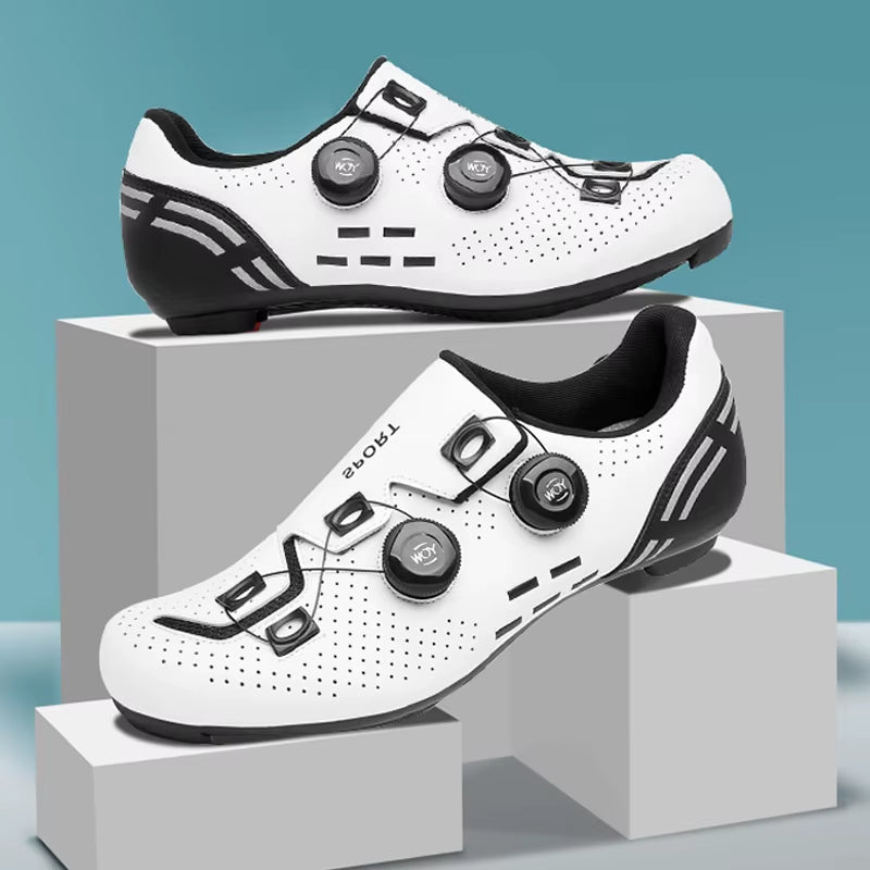 Speed Cycling Sneakers Road Bike Shoes Men Women Sports Route Cycling Shoes Self-Locking Racing Bicycle Cleats Shoes for Shimano