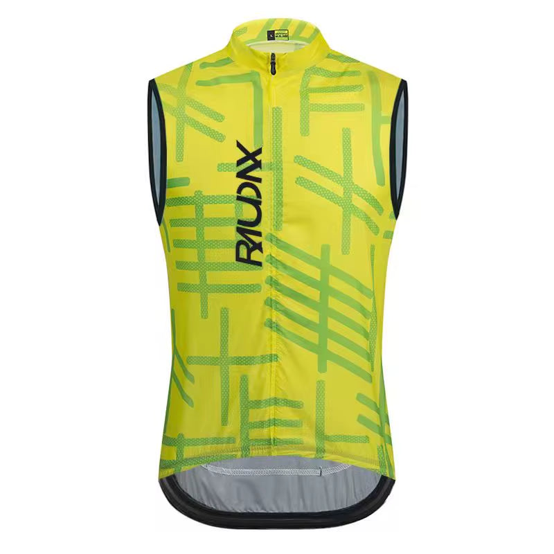 Raudax Motorcycle Vest Lightweight Windproof Summer Cycling Vest Sleeveless Team Mountain Cycling Sweatshirt for Sports Fitness
