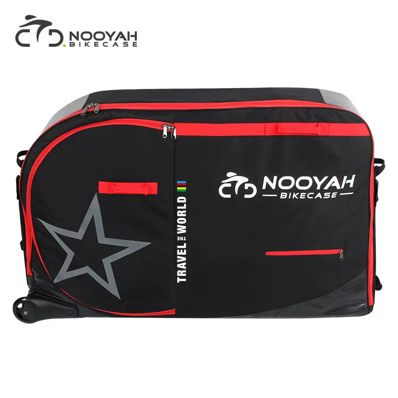 Bike Bag Bicycle Transport Bag MTB & Road Bike Travel Case Suitcase for Transporting Bicycle Accessories with Wheels Bags