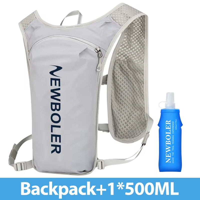 Trail Running Backpack 5L Ultra Lightweight Hydration Vest Breathable Functional Pack for Marathon Cycling Hiking