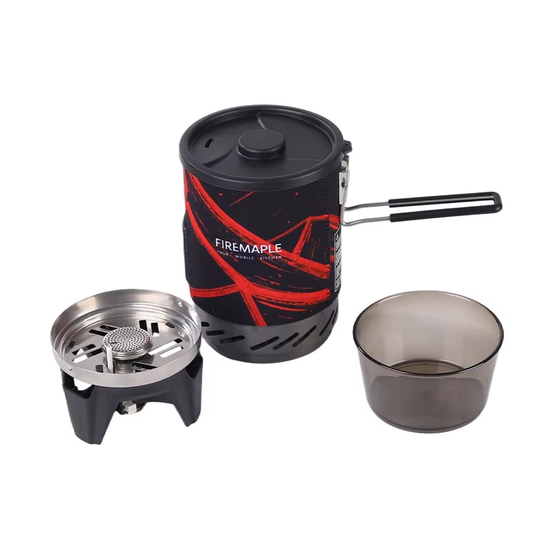 Fire Maple Star X1 Camping Stoves Outdoor Hiking Cooking System with Stove Heat Exchanger Pot Bowl Portable Gas Burners FMS-X1