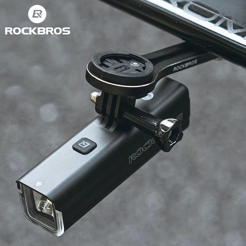 Bike Light 1500LM/1000LM Aluminum Alloy Type-C Charging Smart Front Lights Hanging Version LED Lamp Cycling Headlights