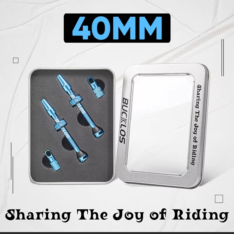 40/44/55/60/65/80/100Mm Tubeless Valves Bike Aluminum Alloy Presta Nipples Removable Core Air Valve for Road MTB Bicycle