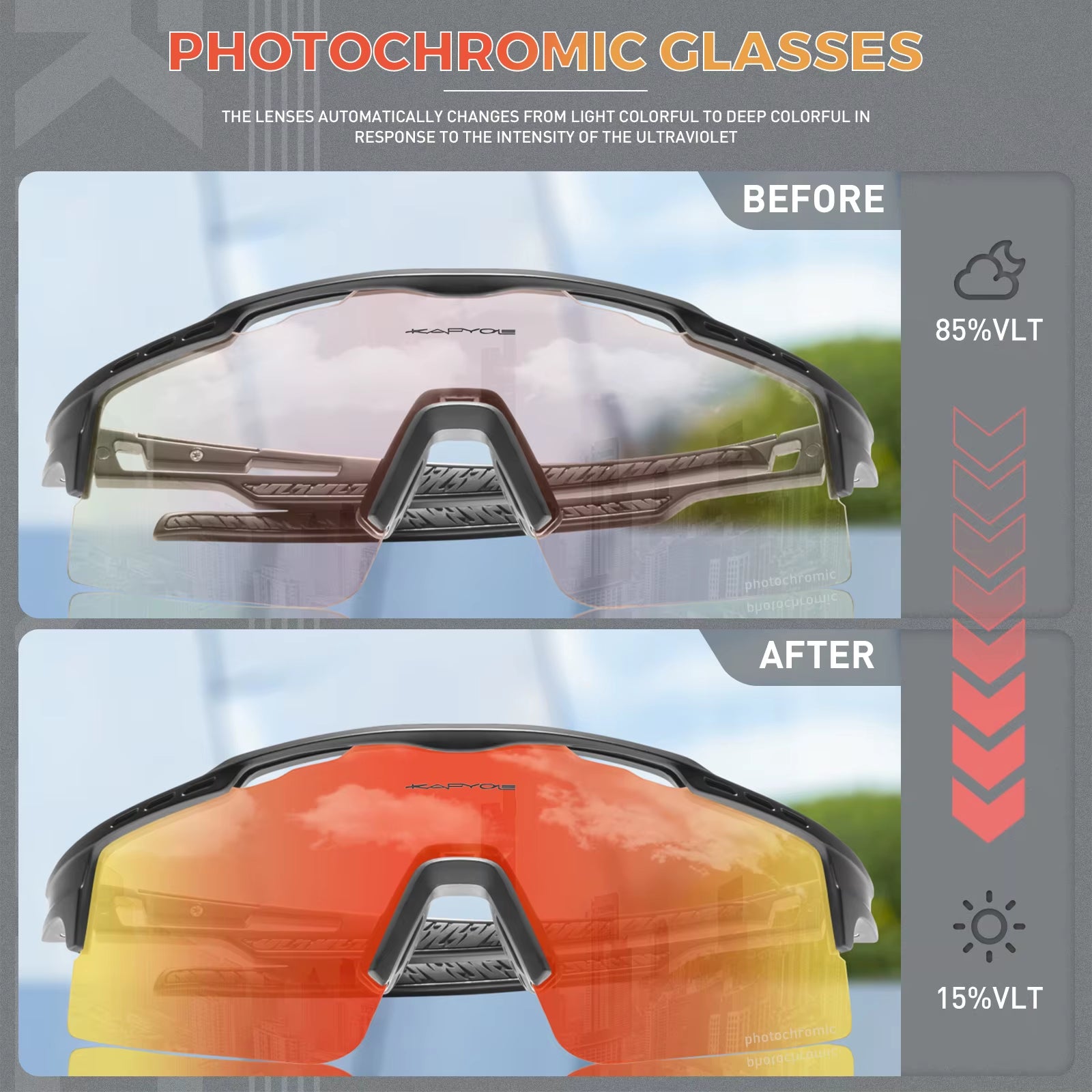 Woman Photochromic Sunglasses UV400 Bike Bicycle Glasses Men'S Sports Cycling Eyewear Outdoor MTB Glasses Bike Goggles