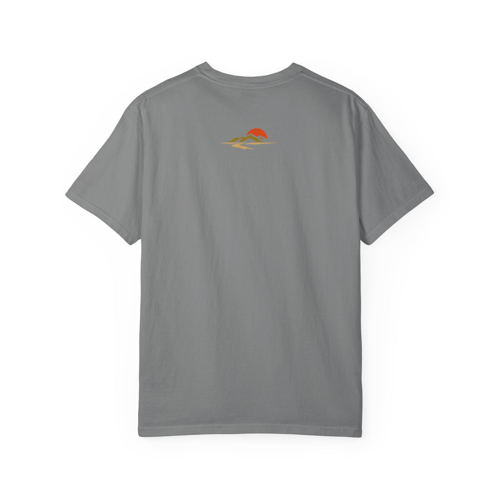 Dustline Cycling T-Shirt — Mountain Ride Graphic Tee ("Respect the ride. Trust the gear.")