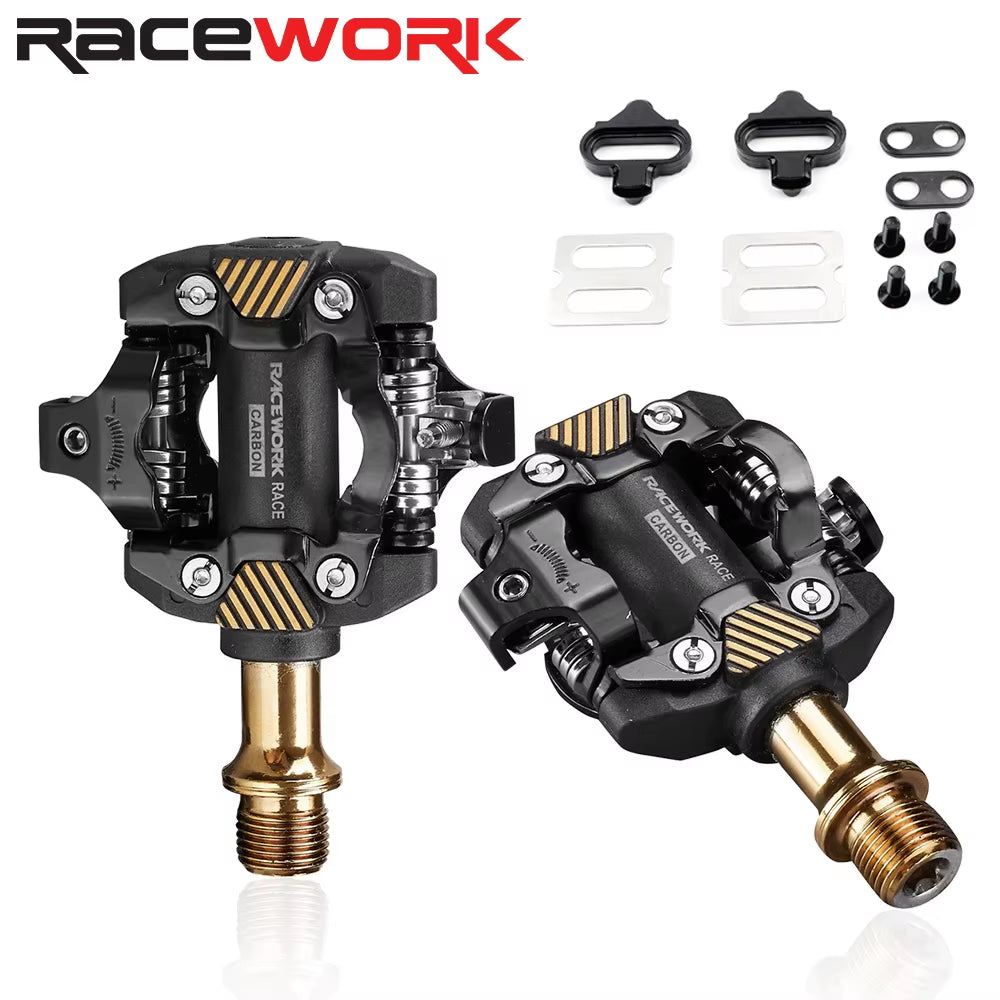 MTB Pedal Self-Locking SPD Pedals Mountain Bike Cleats Bearing Footrest Bicycele Parts