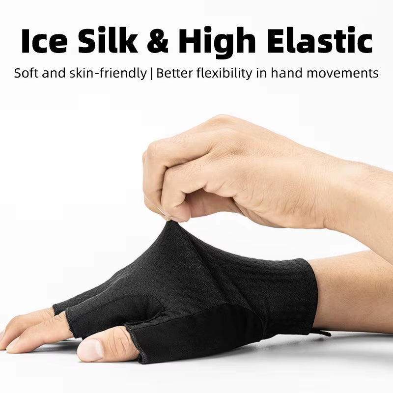 Cycling Gloves Autumn Spring MTB Bike Gloves SBR Pad Half Finger Bicycle Goves Men Women Breathable Shockproof Gloves