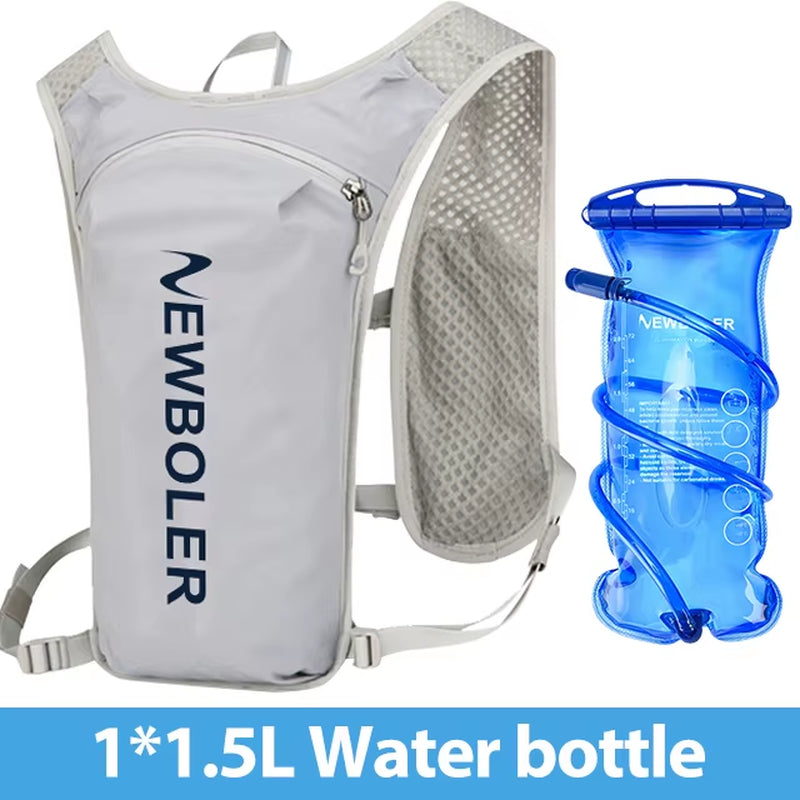 Trail Running Backpack 5L Ultra Lightweight Hydration Vest Breathable Functional Pack for Marathon Cycling Hiking