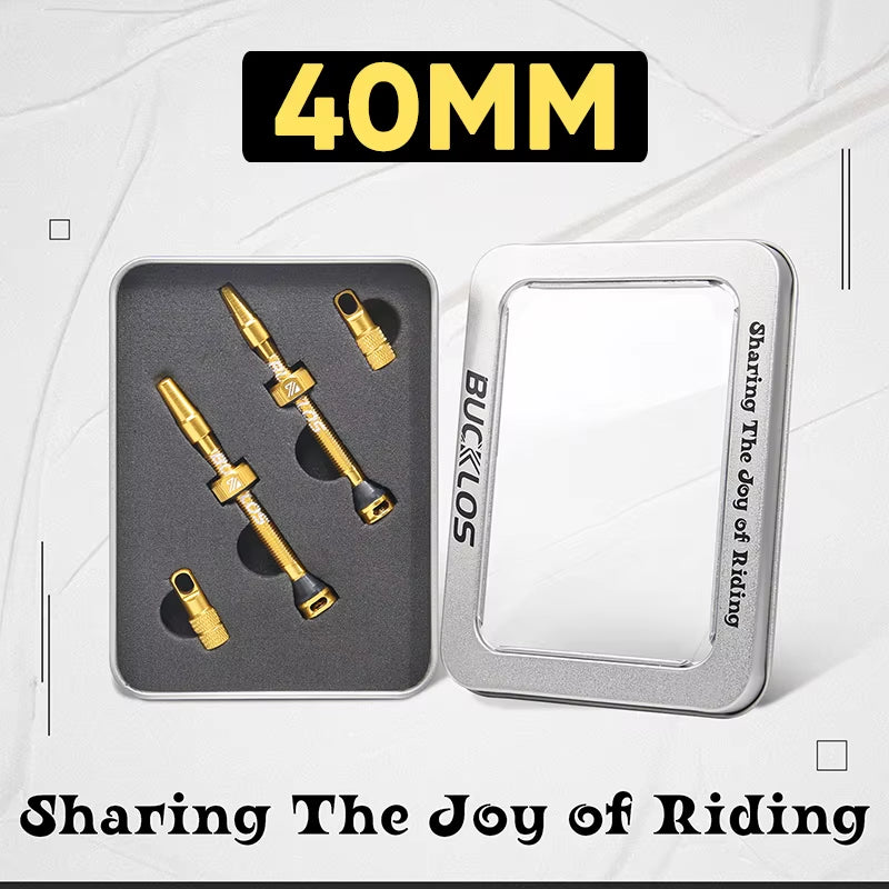 40/44/55/60/65/80/100Mm Tubeless Valves Bike Aluminum Alloy Presta Nipples Removable Core Air Valve for Road MTB Bicycle