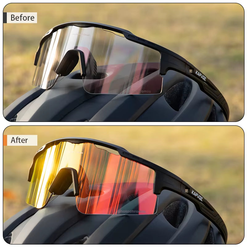 Woman Photochromic Sunglasses UV400 Bike Bicycle Glasses Men'S Sports Cycling Eyewear Outdoor MTB Glasses Bike Goggles