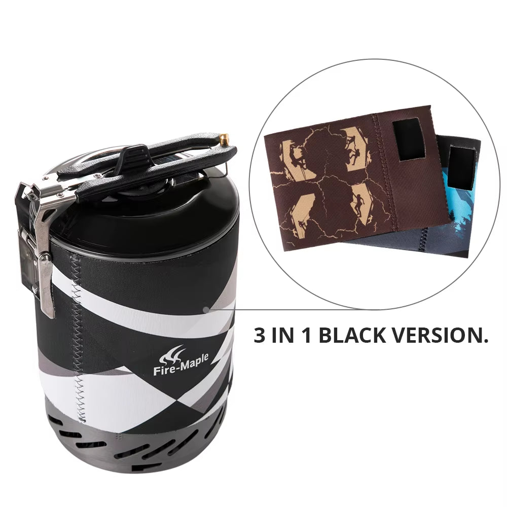 Fire Maple X2 Outdoor Gas Stove Burner Tourist Portable Cooking System with Heat Exchanger Pot FMS-X2 Camping Hiking Gas Cooker