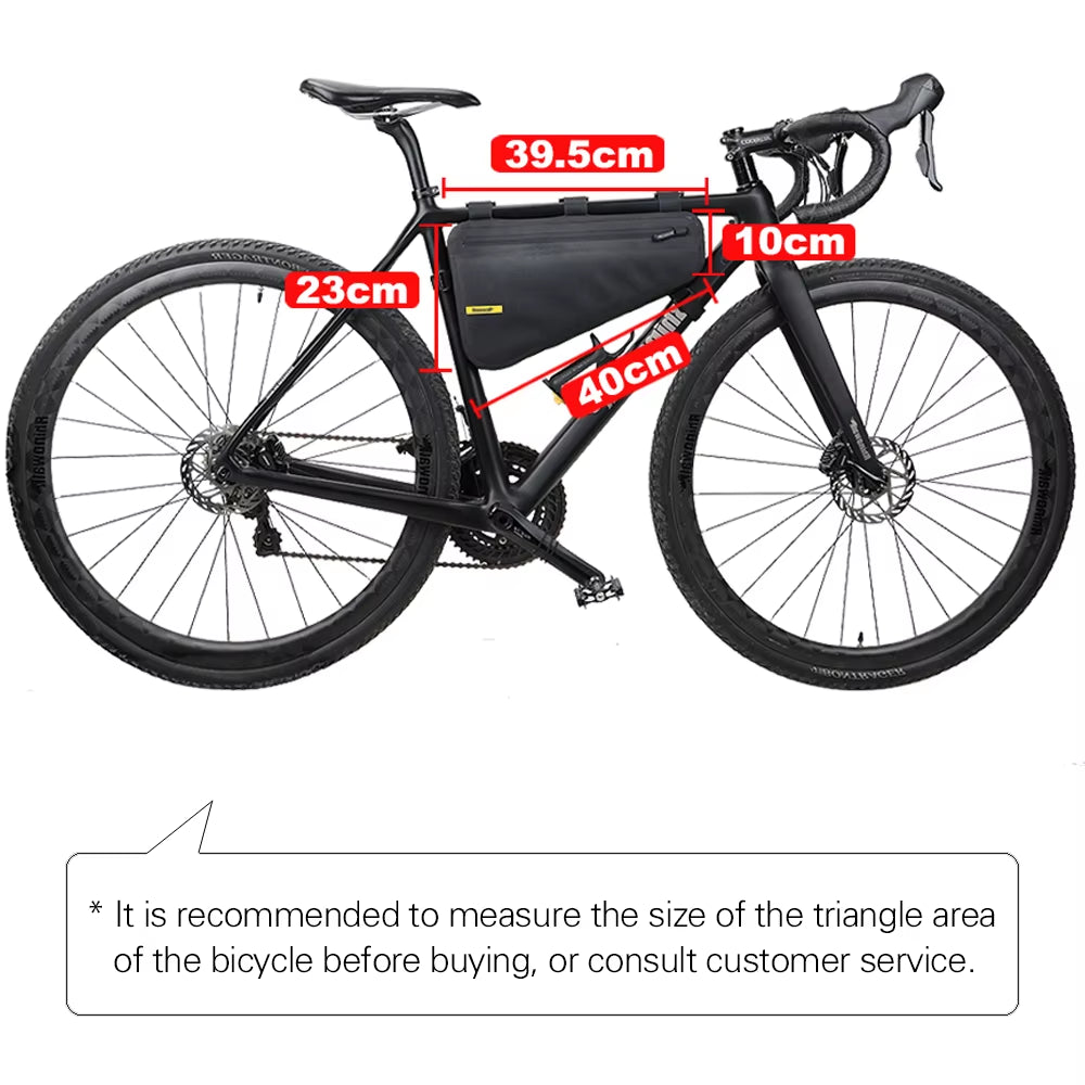 Bicycle Frame Bag Waterproof 4L Big Capacity Bicycle Bikepacking Bag Storage Tool Pouch for MTB Road Bike Accessories