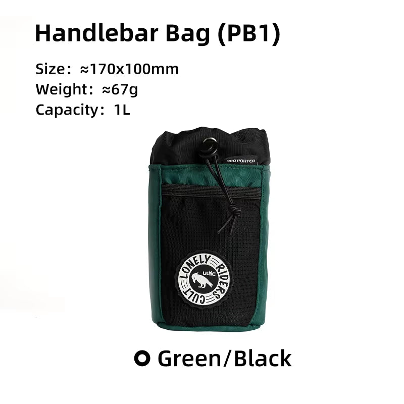 C-HOLD Bike Handlebar Stem Bag Water Bottle Bicycle Bag Snack Storage Bikepacking Touring Commuting Insulated Kettle Pouch